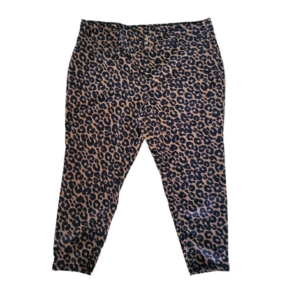 Time & Tru Women’s High Rise Animal Print Jeggings (Size 3X)